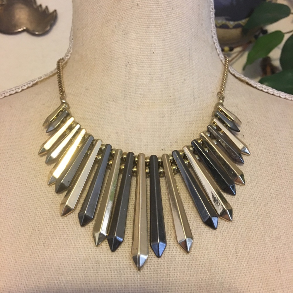 Vintage medieval dagger style necklace